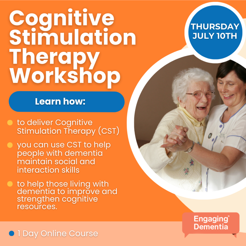 Cognitive Stimulation Therapy Workshop: 10th July