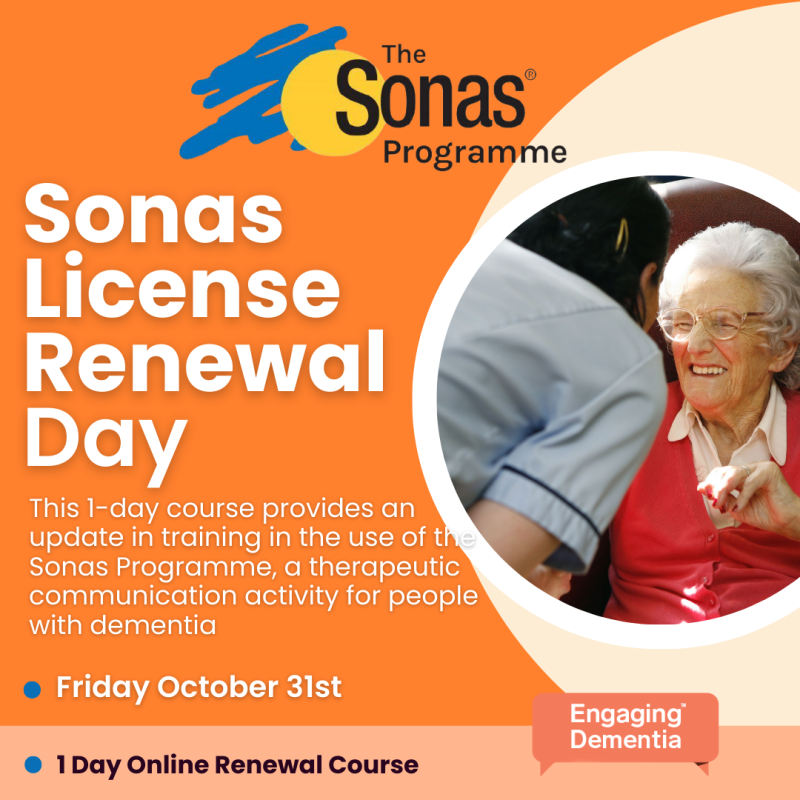 Sonas Licence Renewal Day (Online) - 31st Oct